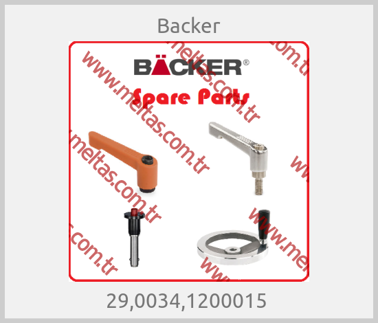 Backer - 29,0034,1200015 