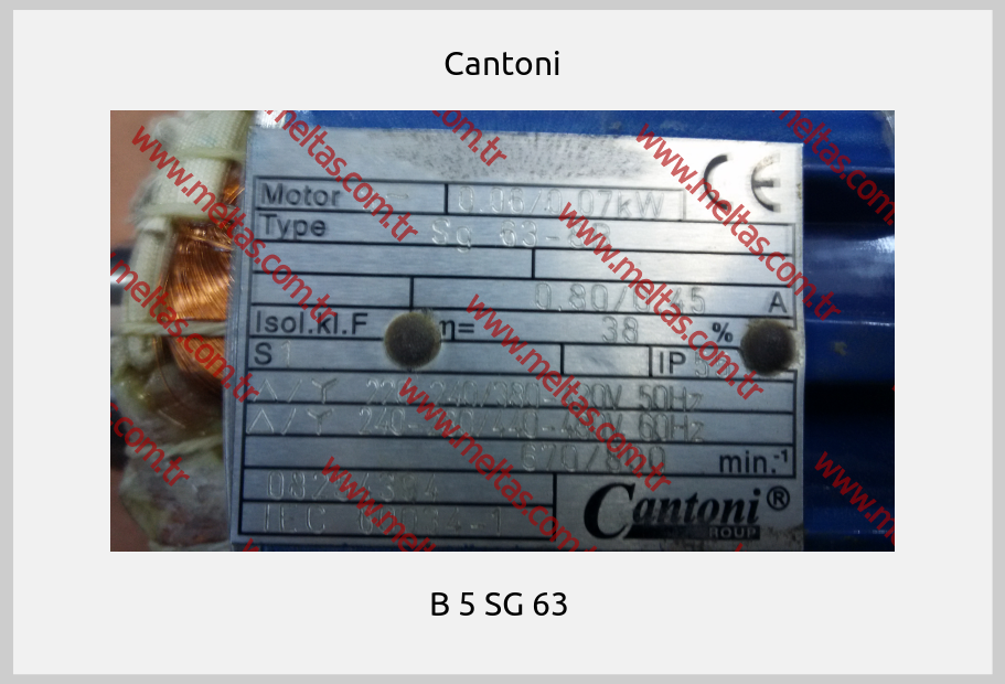 Cantoni - B 5 SG 63 