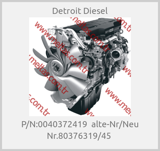 Detroit Diesel-P/N:0040372419  alte-Nr/Neu Nr.80376319/45 
