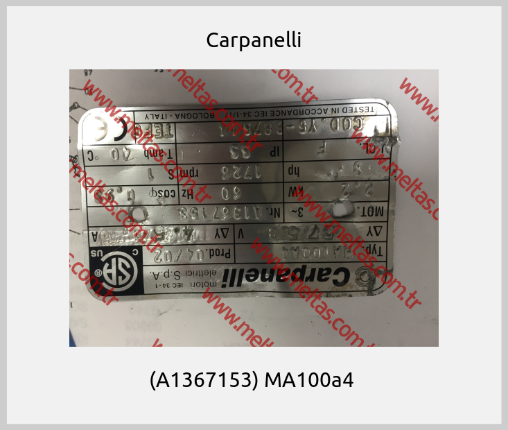 Carpanelli - (A1367153) MA100a4 