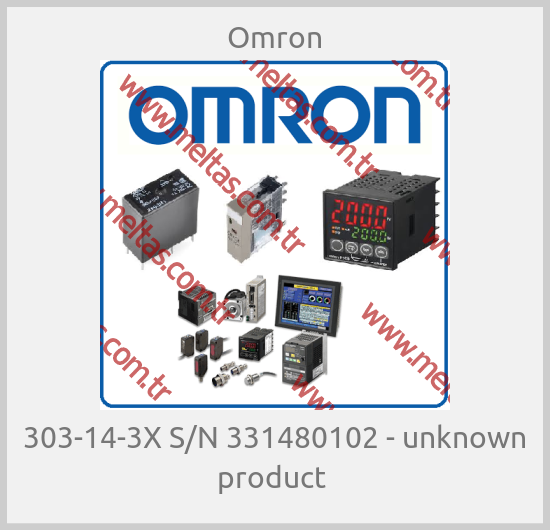 Omron-303-14-3X S/N 331480102 - unknown product 