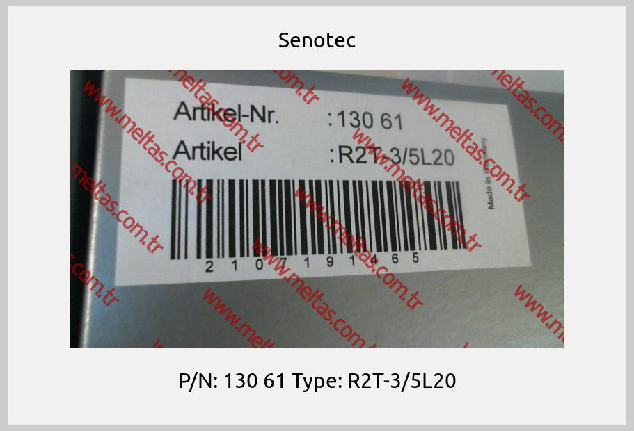 Senotec - P/N: 130 61 Type: R2T-3/5L20