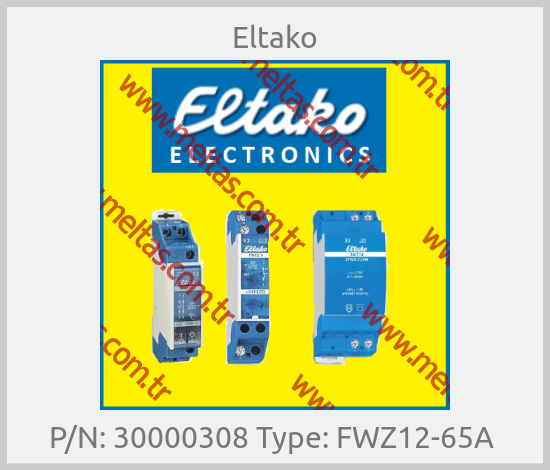 Eltako - P/N: 30000308 Type: FWZ12-65A 