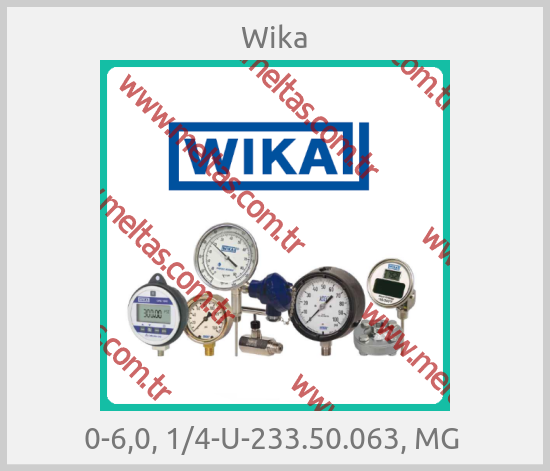 Wika-0-6,0, 1/4-U-233.50.063, MG 