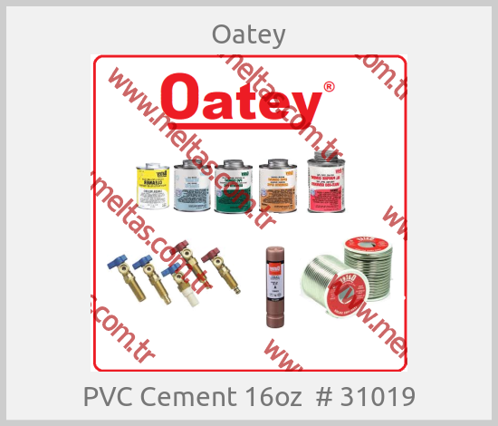 Oatey - PVC Cement 16oz  # 31019