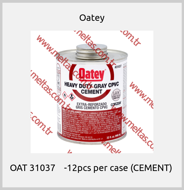 Oatey-OAT 31037    -12pcs per case (CEMENT) 