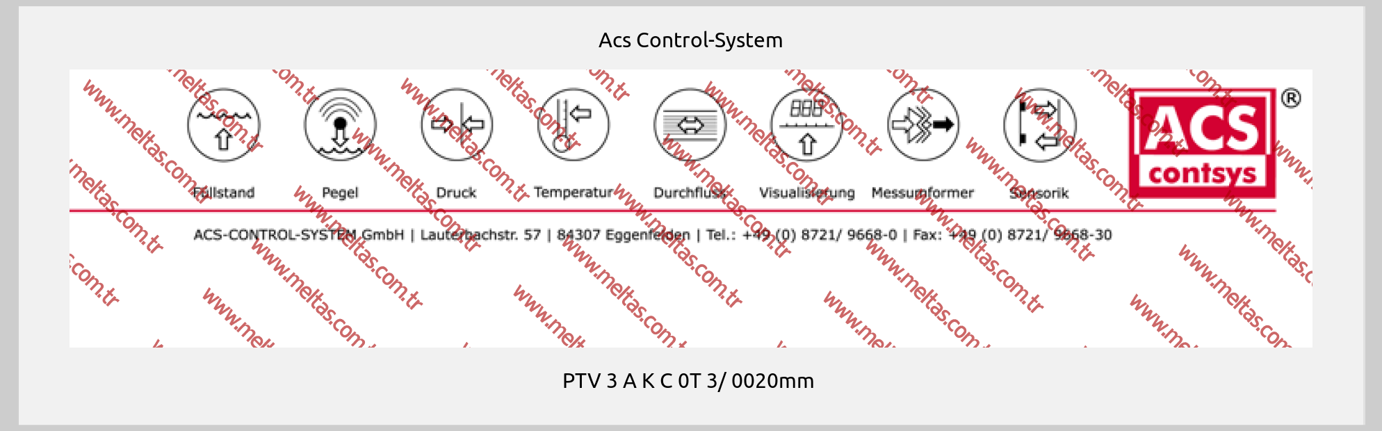 Acs Control-System - PTV 3 A K C 0T 3/ 0020mm 