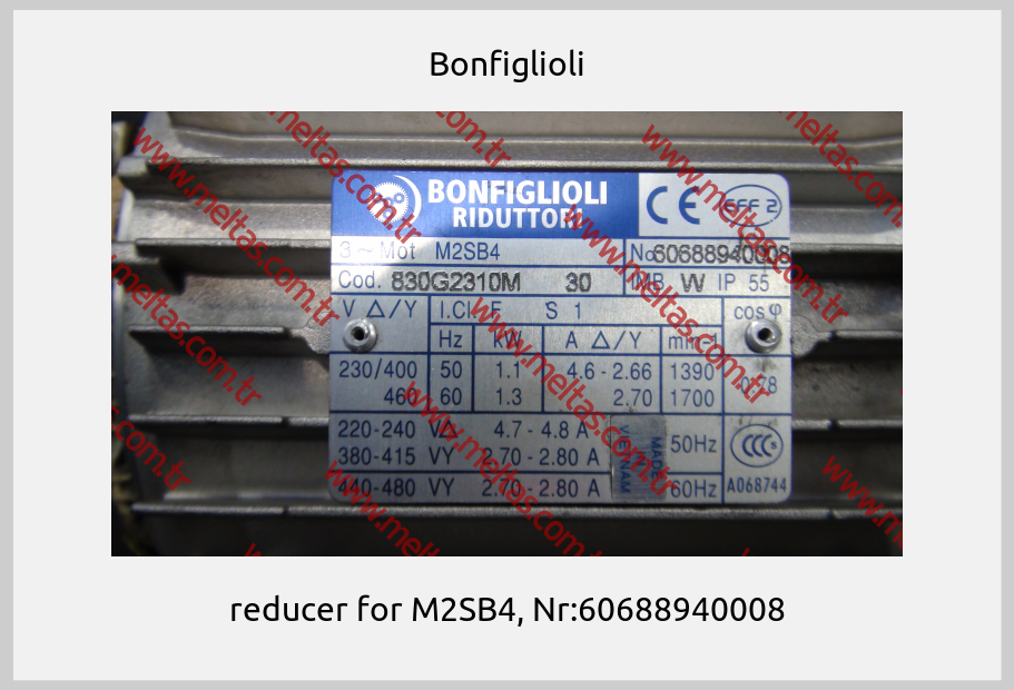 Bonfiglioli-reducer for M2SB4, Nr:60688940008