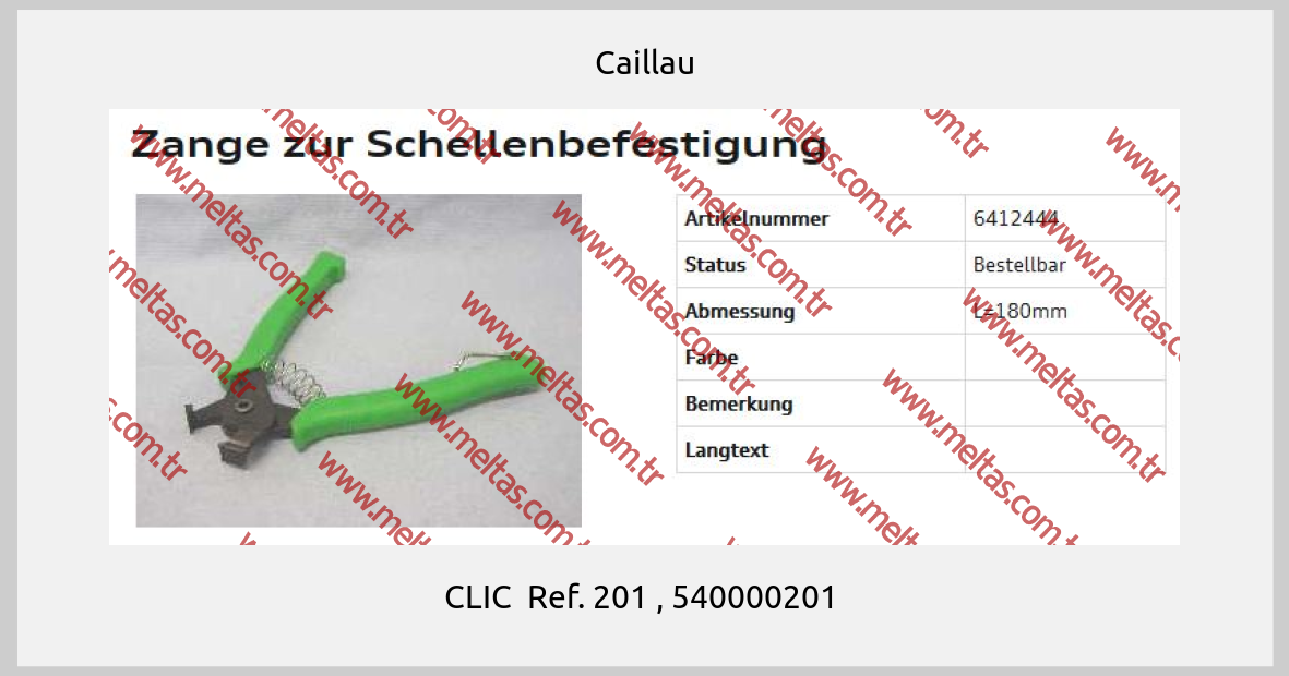 Caillau-CLIC  Ref. 201 , 540000201 