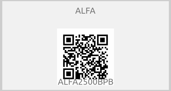 ALFA - ALFA2500BPB