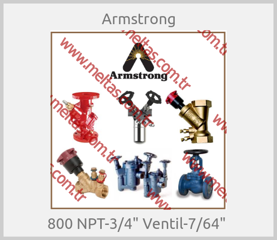 Armstrong-800 NPT-3/4" Ventil-7/64" 