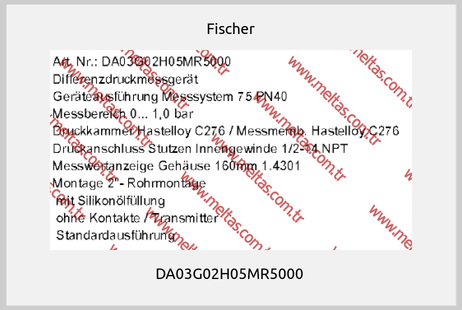 Fischer - DA03G02H05MR5000 