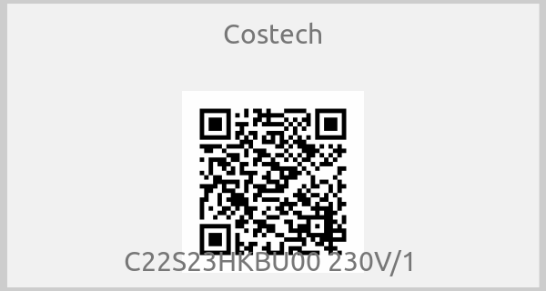 Costech - C22S23HKBU00 230V/1 