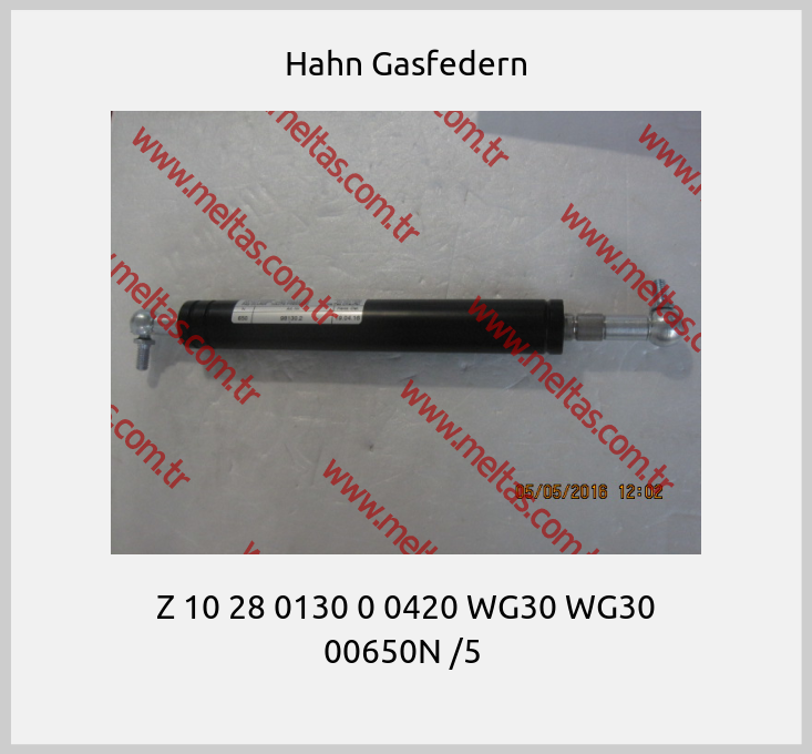 Hahn Gasfedern - Z 10 28 0130 0 0420 WG30 WG30 00650N /5 