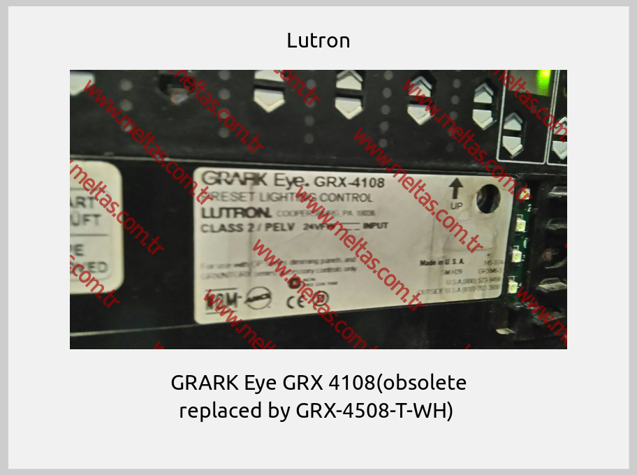 Lutron - GRARK Eye GRX 4108(obsolete replaced by GRX-4508-T-WH) 