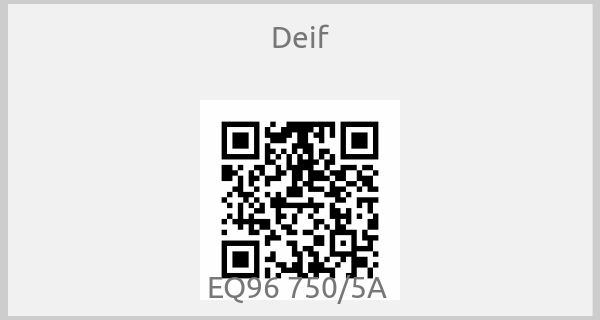 Deif-EQ96 750/5A 