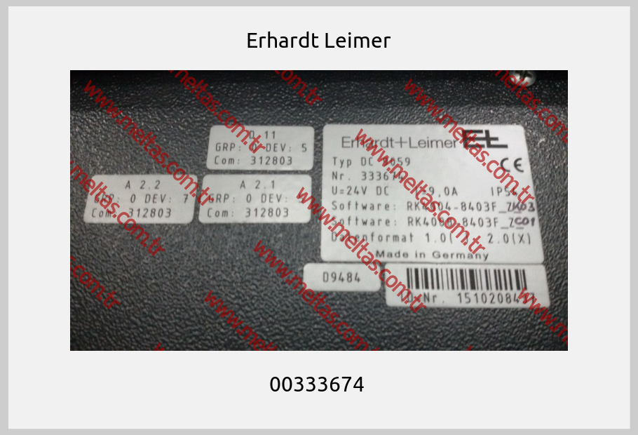 Erhardt Leimer - 00333674 
