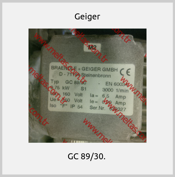 Geiger - GC 89/30. 