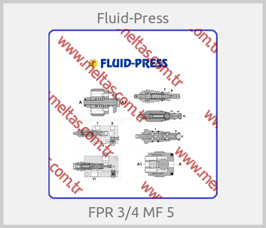 Fluid-Press - FPR 3/4 MF 5 
