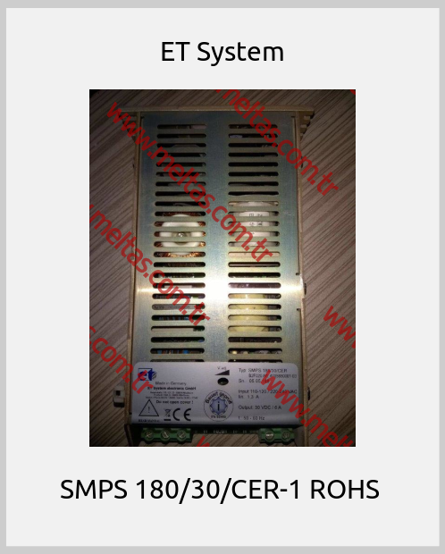 ET System - SMPS 180/30/CER-1 ROHS 