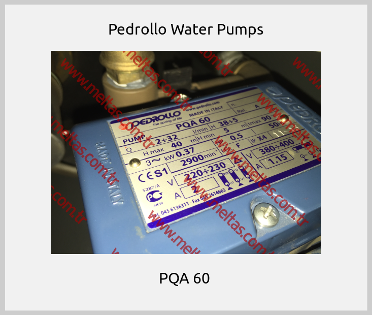 Pedrollo Water Pumps - PQA 60 