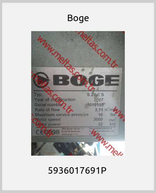 Boge - 5936017691P 