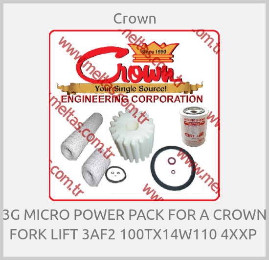Crown - 3G MICRO POWER PACK FOR A CROWN FORK LIFT 3AF2 100TX14W110 4XXP 