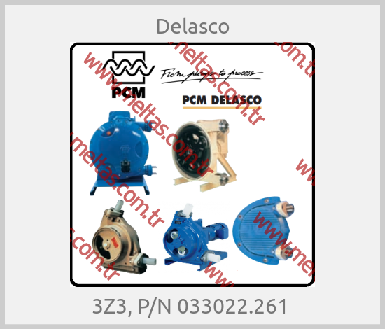 Delasco - 3Z3, P/N 033022.261 