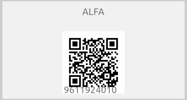 ALFA - 9611924010   