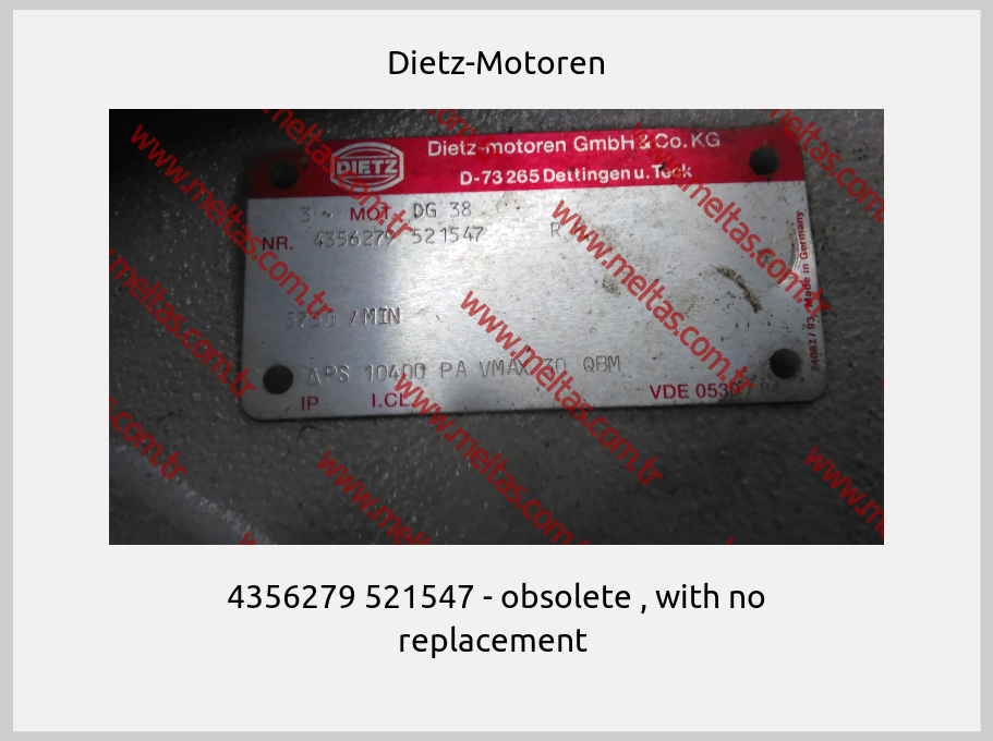 Dietz-Motoren-4356279 521547 - obsolete , with no replacement 