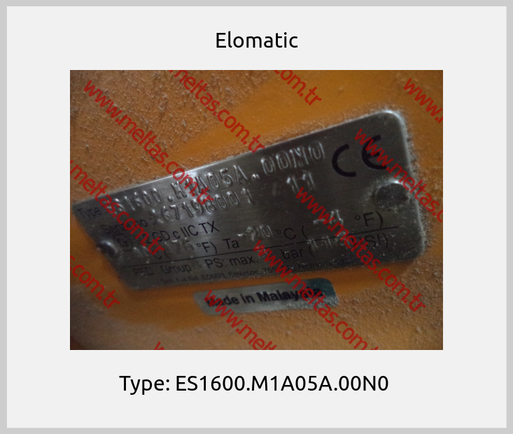 Elomatic-Type: ES1600.M1A05A.00N0 