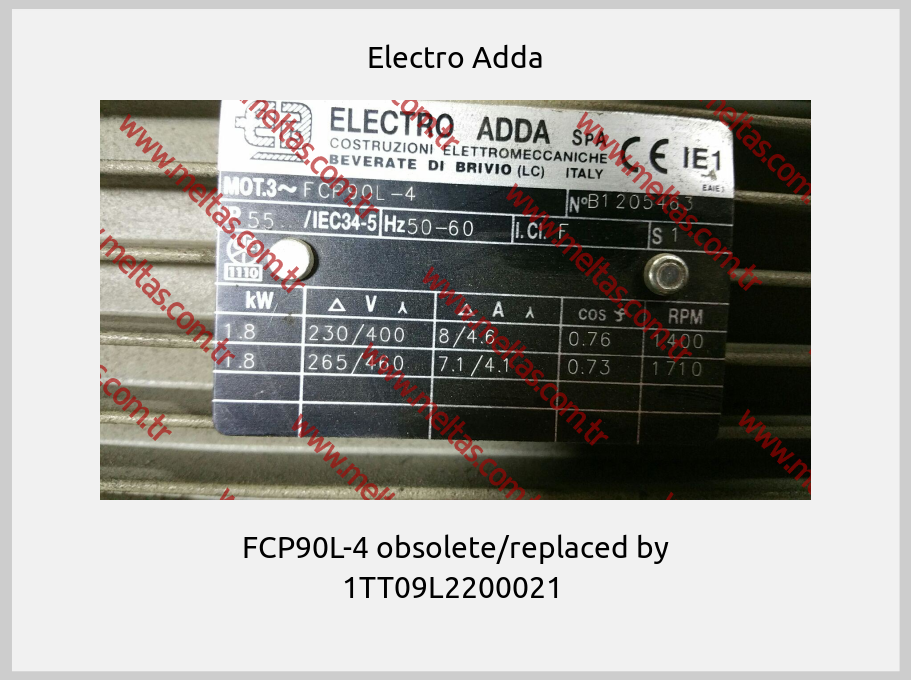 Electro Adda - FCP90L-4 obsolete/replaced by 1TT09L2200021 