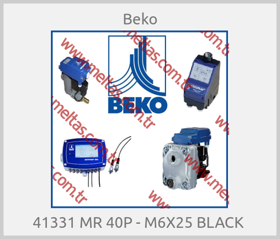 Beko - 41331 MR 40P - M6X25 BLACK 