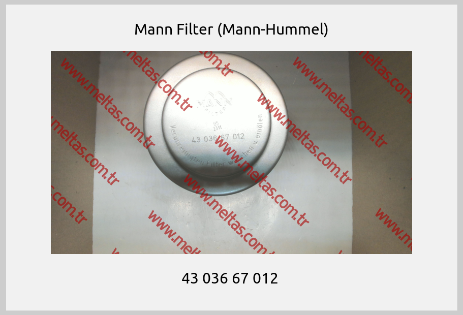 Mann Filter (Mann-Hummel) - 43 036 67 012 