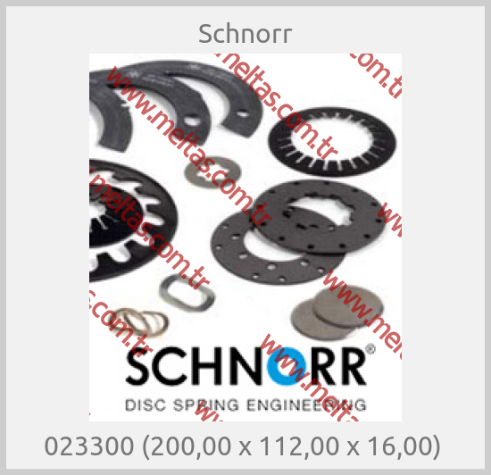 Schnorr - 023300 (200,00 x 112,00 x 16,00) 
