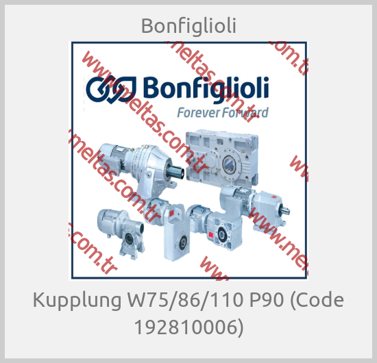 Bonfiglioli - Kupplung W75/86/110 P90 (Code 192810006)