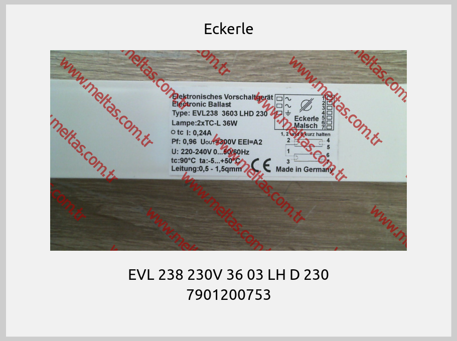 Eckerle - EVL 238 230V 36 03 LH D 230 7901200753