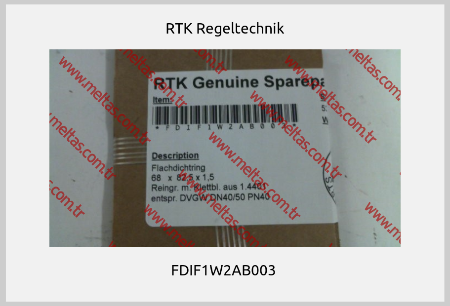 RTK Regeltechnik - FDIF1W2AB003 