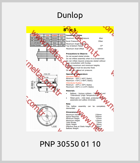 Dunlop - PNP 30550 01 10
