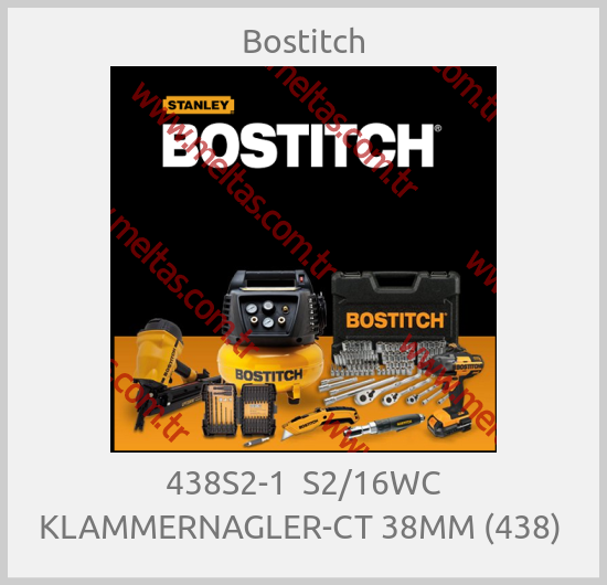 Bostitch - 438S2-1  S2/16WC KLAMMERNAGLER-CT 38MM (438) 