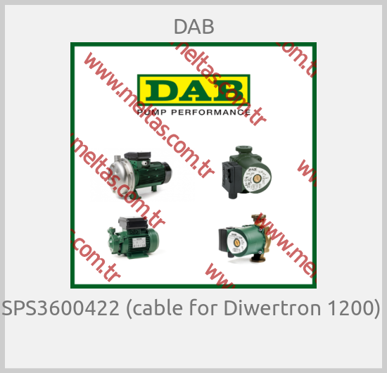 DAB - SPS3600422 (cable for Diwertron 1200)  