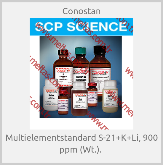 Conostan - Multielementstandard S-21+K+Li, 900 ppm (Wt.). 