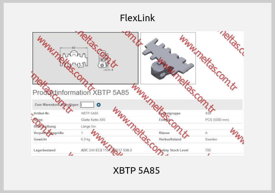 FlexLink - XBTP 5A85 