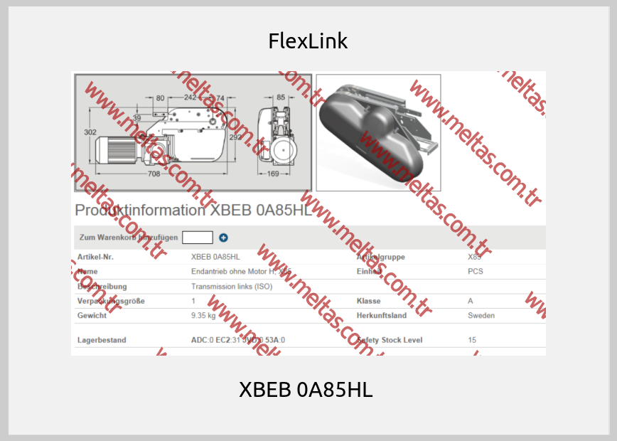 FlexLink - XBEB 0A85HL 