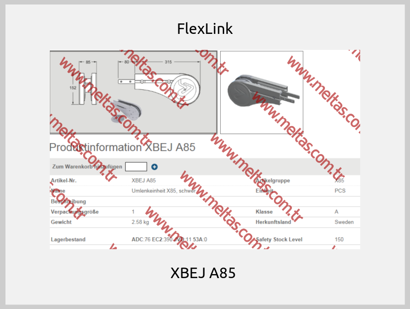 FlexLink - XBEJ A85 