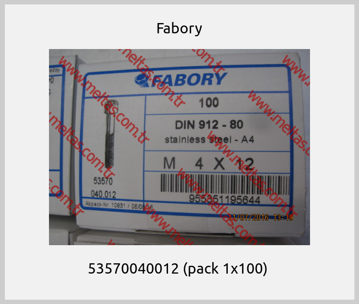 Fabory - 53570040012 (pack 1x100) 