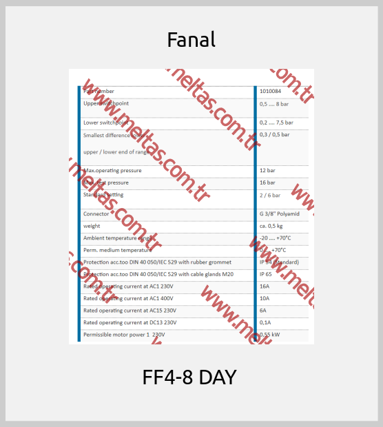 Fanal - FF4-8 DAY 