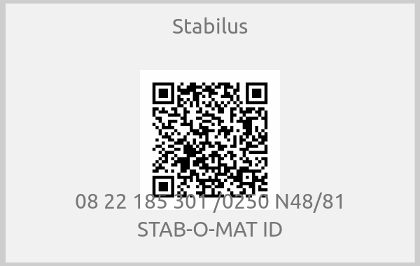 Stabilus - 08 22 185 301 /0250 N48/81 STAB-O-MAT ID