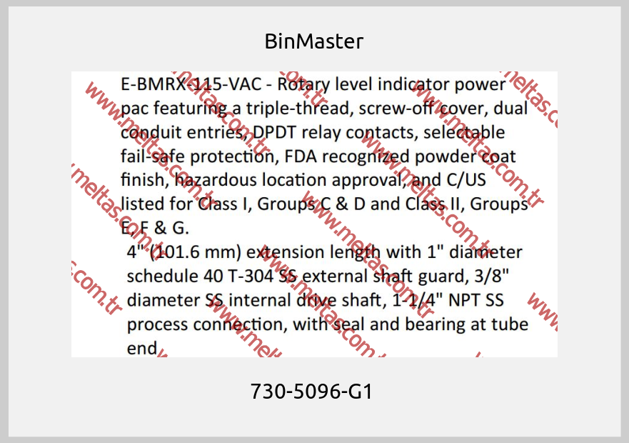 BinMaster-730-5096-G1 