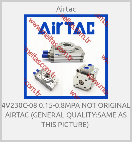 Airtac - 4V230C-08 0.15-0.8MPA NOT ORIGINAL AIRTAC (GENERAL QUALITY:SAME AS THIS PICTURE) 